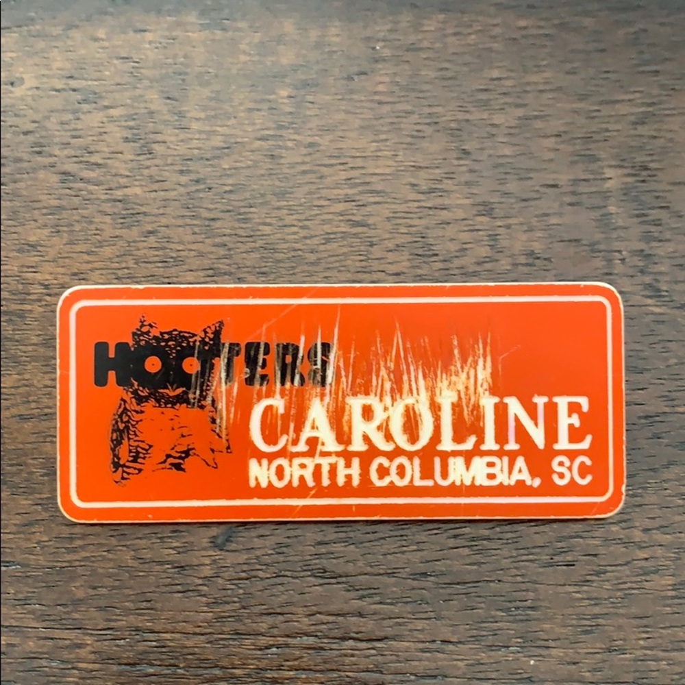 Authentic Hooters Name Tag
